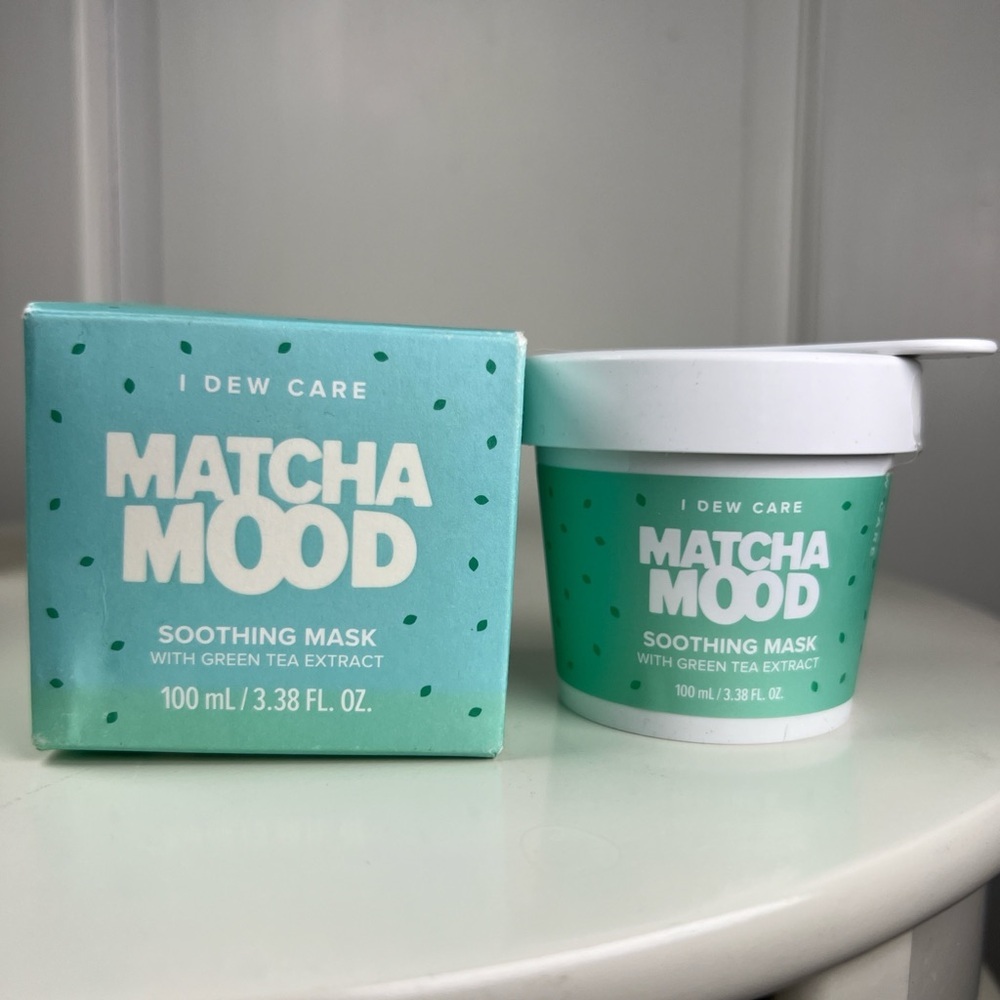 I Dew Care Matcha Mood Soothing Mask - Mint Green NIB